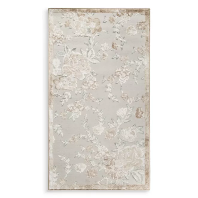 Dywan 80x150 cm beżowo, kremowy z wzorem roślinnym IMPRESIVE 2  Eurofirany