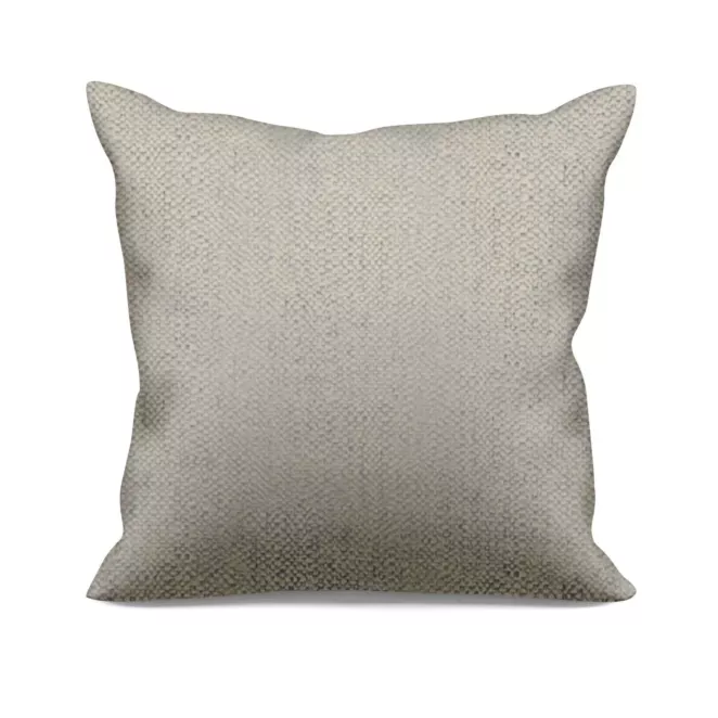 Poszewka szyta ciemnokremowo beżowa z miękkiej tkaniny z efektem melanżu