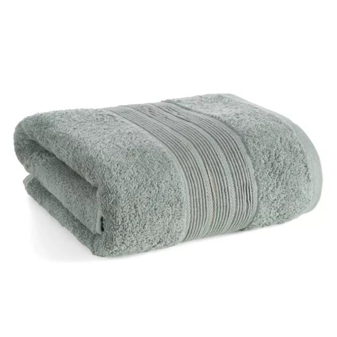 Ręcznik do rąk 30x50 cm bawełniany kolor miętowy w poziome paseczki 500 g/m2 VERANO Eurofirany