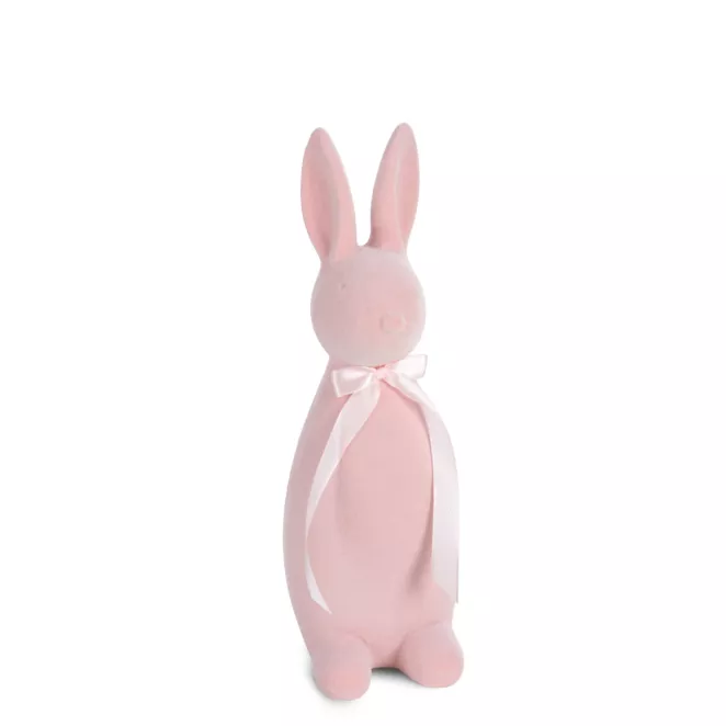 Wielkanocna figurka w kształcie zajączka o strukturalnym meszkowym wykończeniu Eurofirany