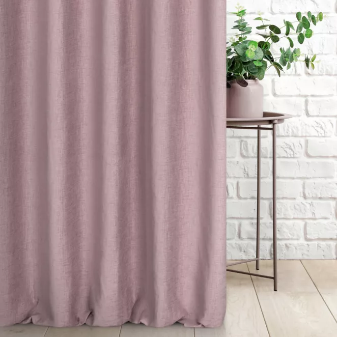 Tkanina zasłonowa szenilowa przetykana błyszcząca nicią Eurofirany