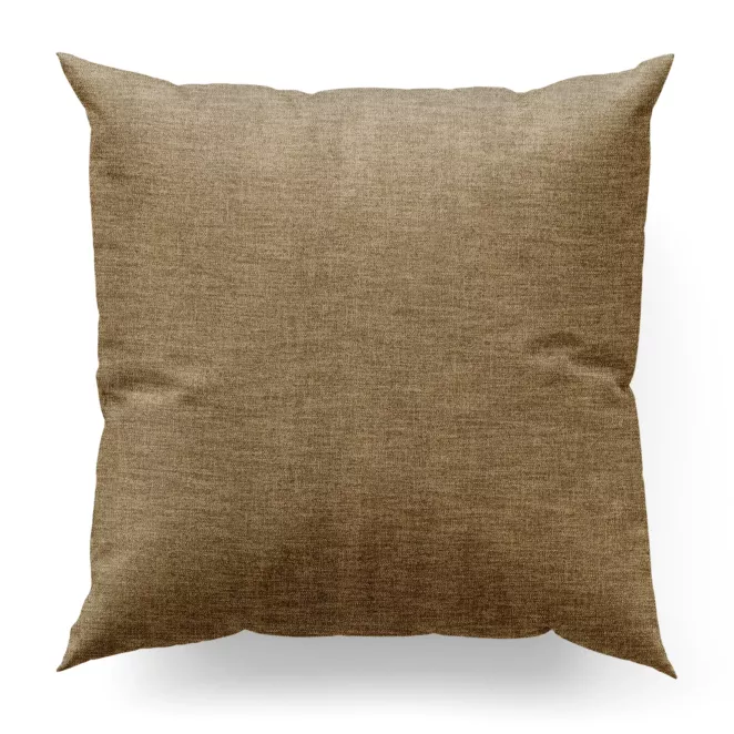 Poszewka na wymiar miodowa tkanina o naturalnym charakterze z efektem melanżu