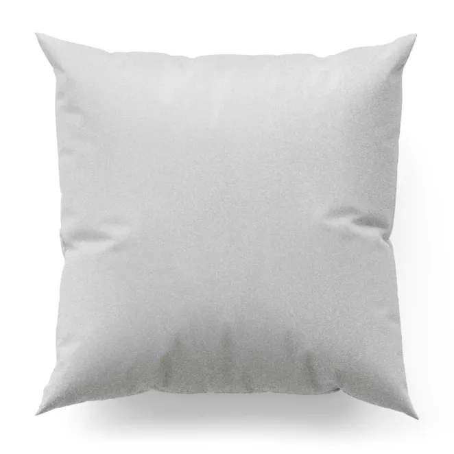 Poszewka szyta biało srebrna z gładkiej tkaniny przeplatanej błyszczącą lureksową nicią