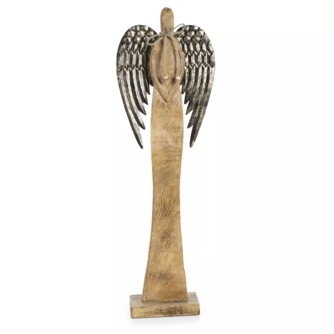 ANIOŁEK drewniana figurka świąteczna Eurofirany