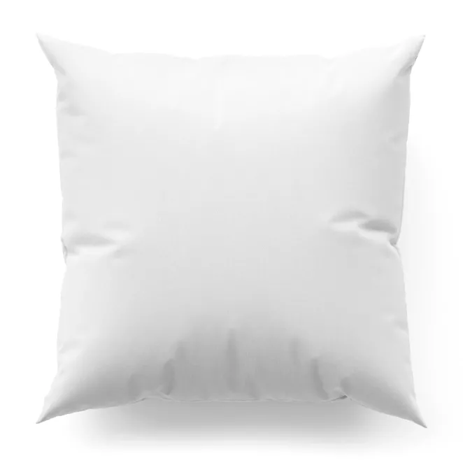 Poszewka szyta biała z miękkiej półmatowej tkaniny welwetowej