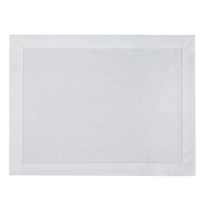 Komplet podkładek na stół 4 szt biała 30x40 cm z mereżką ANABEL