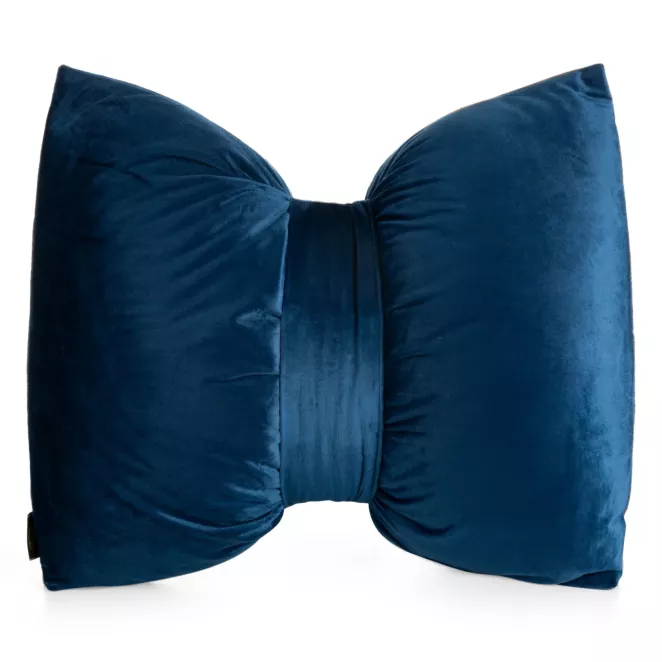 Poduszka 45x55 cm welwetowa kolor granatowy w kształcie kokardy KOKARDA  Eurofirany
