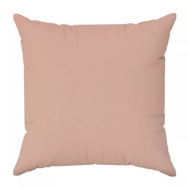 Poszewka szyta pudrowo różowo różowa z gładkiej tkaniny typu dimout