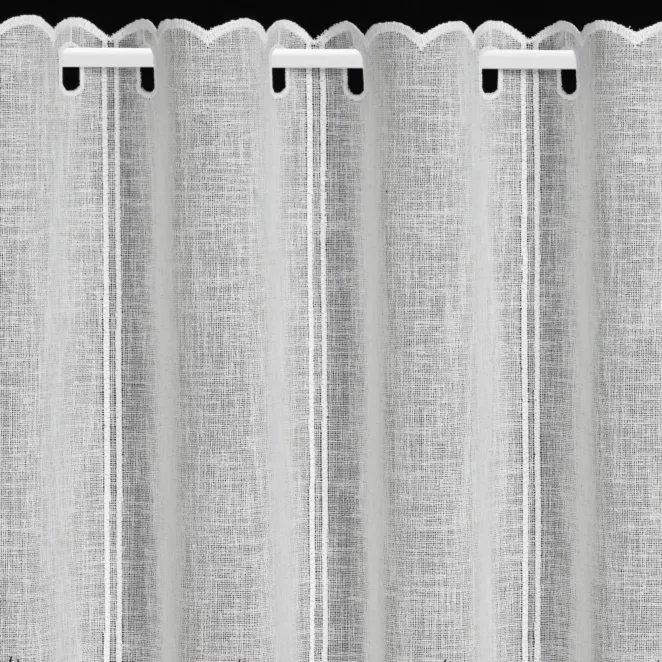 Tkanina firanowa zazdrostka z świątecznym haftem Eurofirany