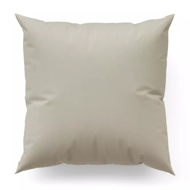 Poszewka szyta kremowa z miękkiej tkaniny z efektem melanżu