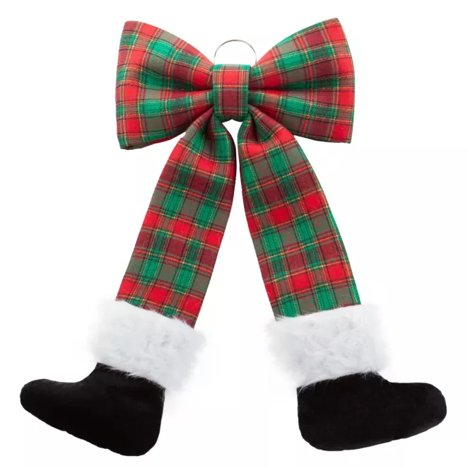 Duża kokarda z motywem kraty z uroczymi butami Eurofirany