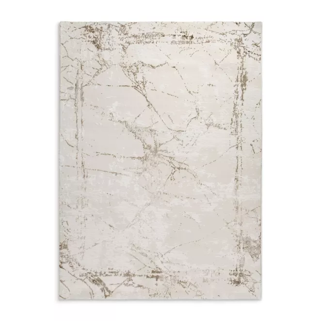 Dywan 160x230 cm jasnoszary, beżowy zdobiony abstrakcyjnym wzorem ASIA 2 Eurofirany