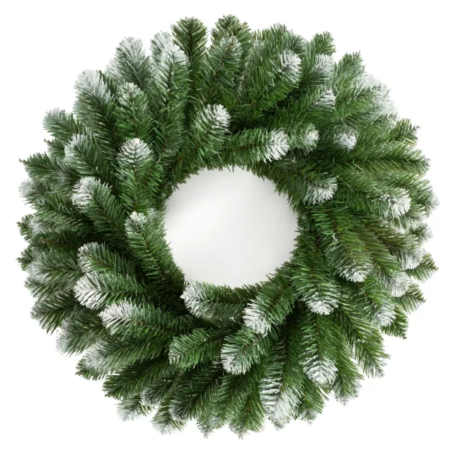 Ośnieżony wianek świąteczny Eurofirany