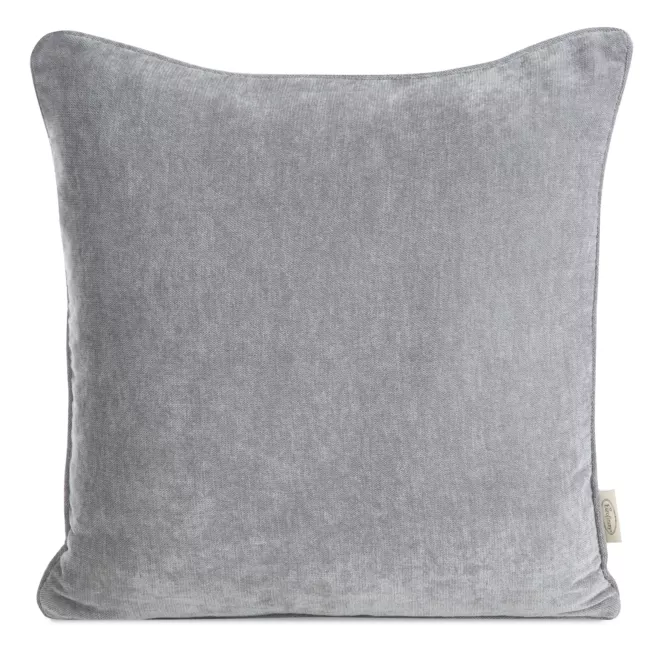 Poszewka na poduszkę 45x45 cm szenilowa, szara NILO  Eurofirany