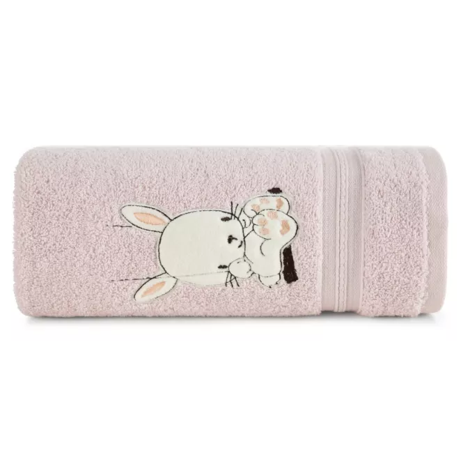 BABY 64 bawełniany ręcznik z kapturkiem z motywem króliczka Eurofirany