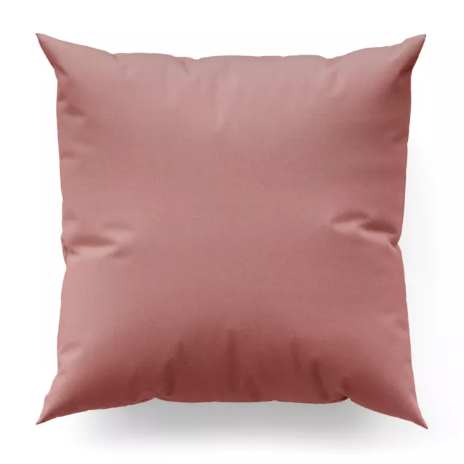 Poszewka szyta ciemnoróżowa z jednokolorowej gładkiej tkaniny