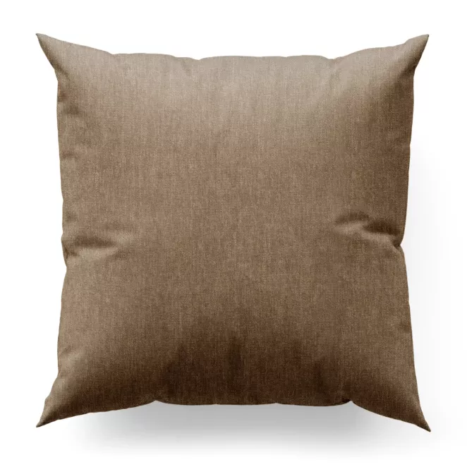 Poszewka na wymiar jasnobrązowa z miękkiej w dotyku tkaniny szenilowej