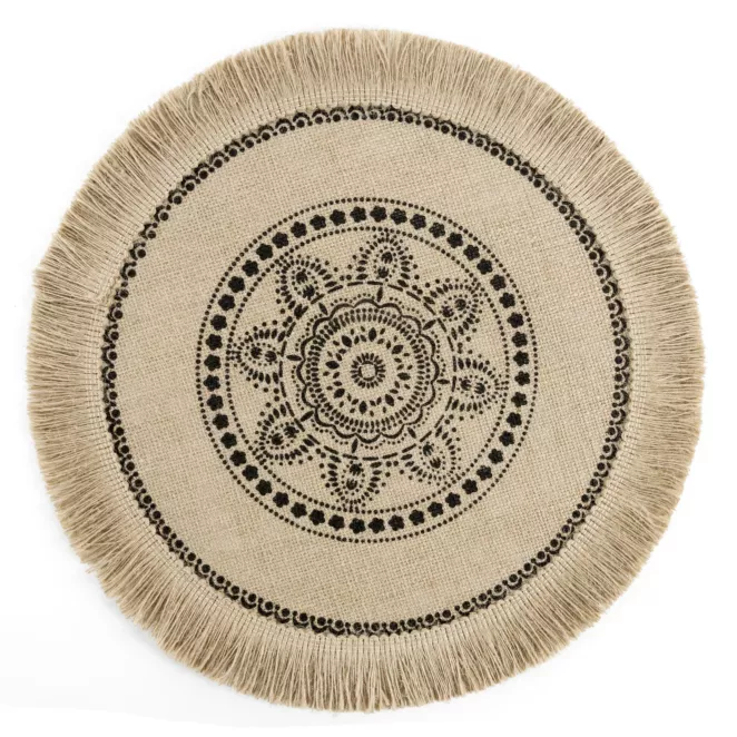 Podkładka na stół okrągła średnica 38 cm ELISA w stylu boho Eurofirany