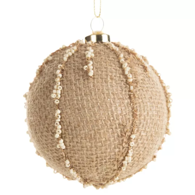 Dekoracyjna bombka choinkowa w stylu eko Eurofirany