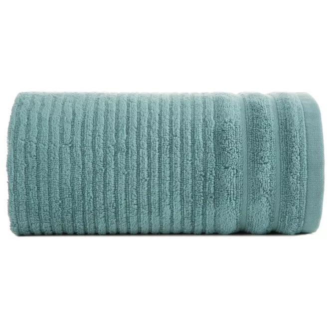 Ręcznik kąpielowy 70x140 cm bawełniany kolor miętowy w prążki 400 g/m2 SAMMY Eurofirany