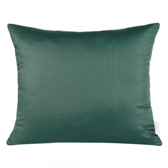 Poszewka na poduszkę 50x70 cm z satyny bawełnianej ciemnozielona DINA Eurofirany