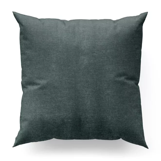 Poszewka szyta miętowa z tkaniny szenilowej z efektem melanżu