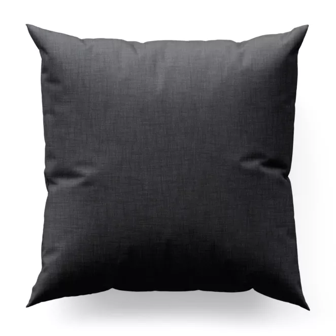 Poszewka na wymiar grafitowa z tkaniny blackout zaciemniającej w 100% o naturalnej strukturze
