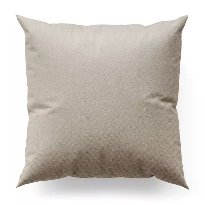 Poszewka na wymiar beżowa z tkaniny z jodełkowym wzorem geometrycznym