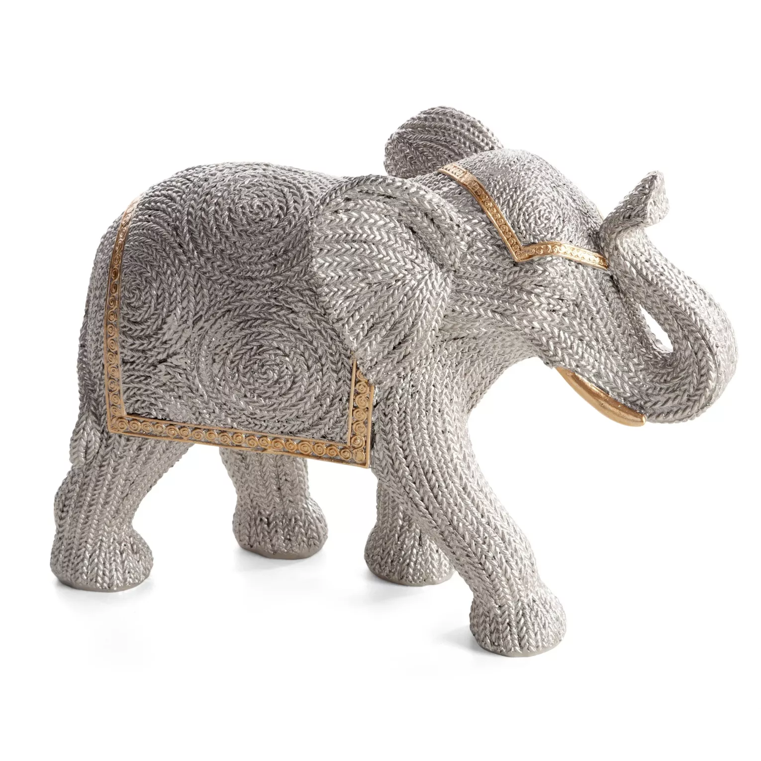 Figurka srebrna słoń 25x9x18 cm VALERI Eurofirany