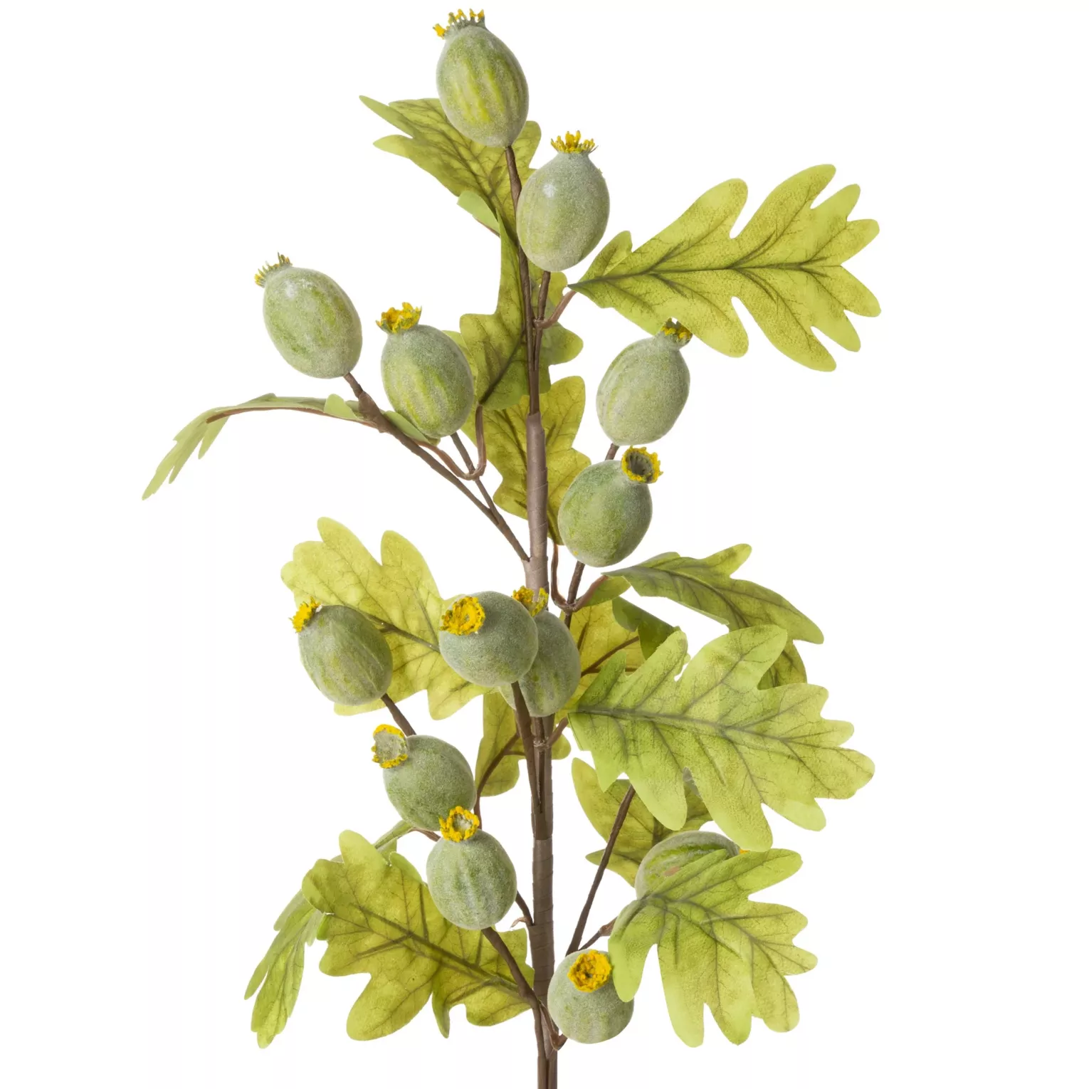 Kwiat sztuczny jasnozielono, żółty 77 cm