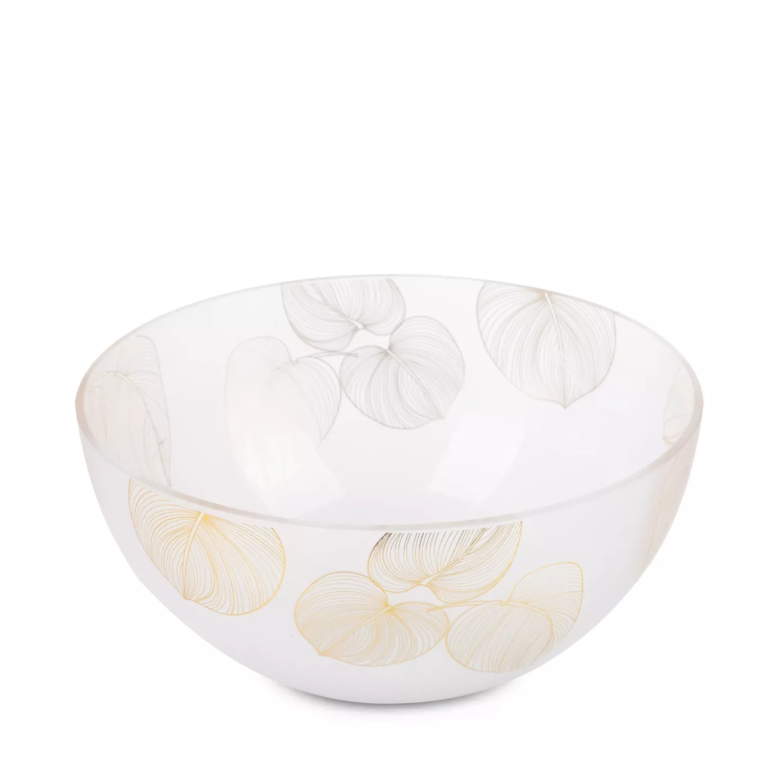 Misa dekoracyjna BLANCA 5 biało-złota szklana o klasycznym kształcie Limited Collection Eurofirany
