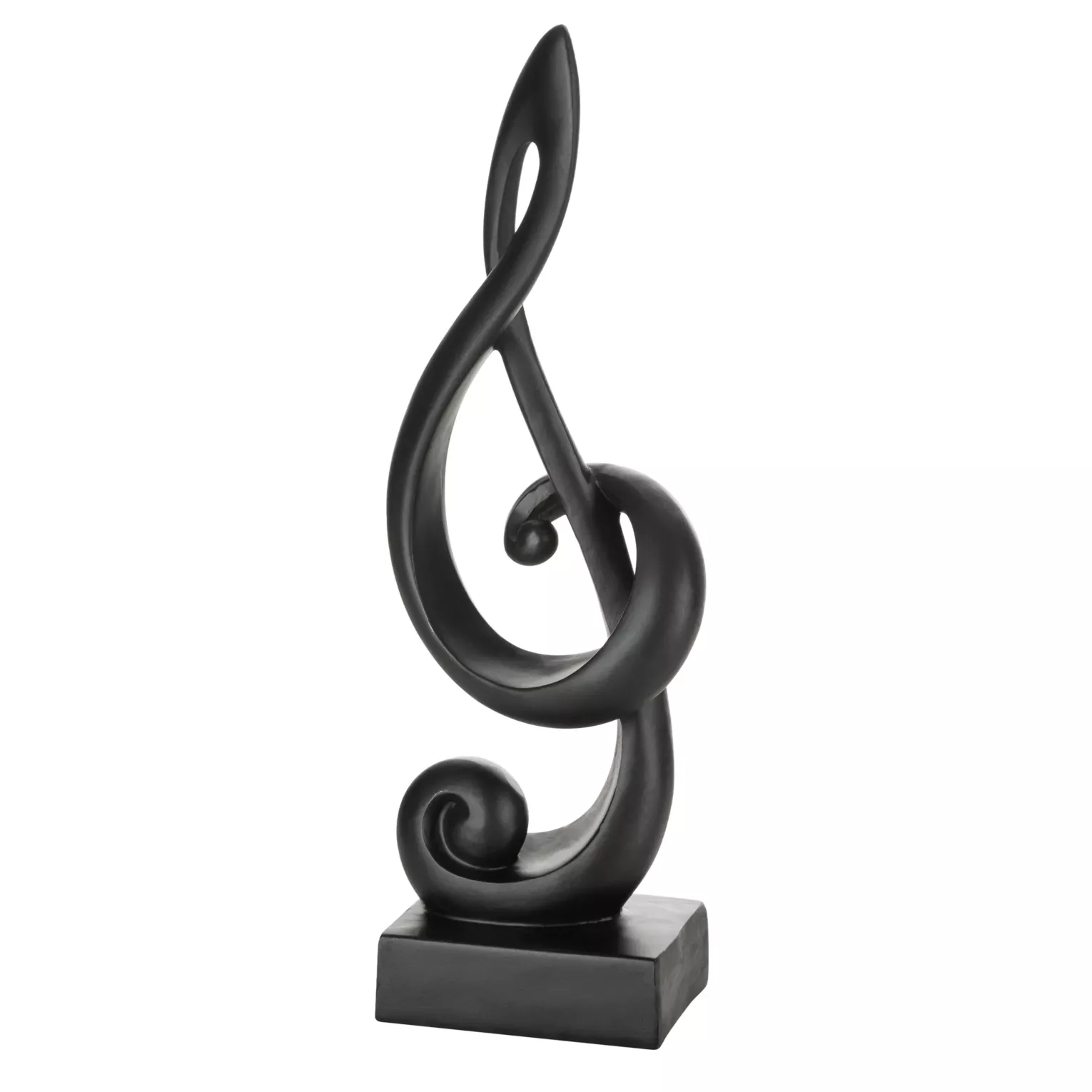 Figurka czarna  w kształcie nuty 13x9x36 cm SONIK Eurofirany