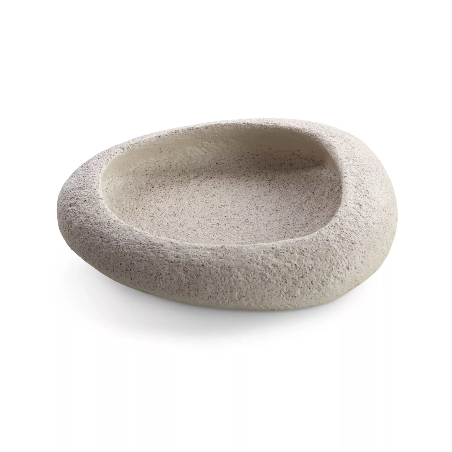 Misa dekoracyjna kremowa imitująca kamień 25x22x6 cm OSCAR Eurofirany