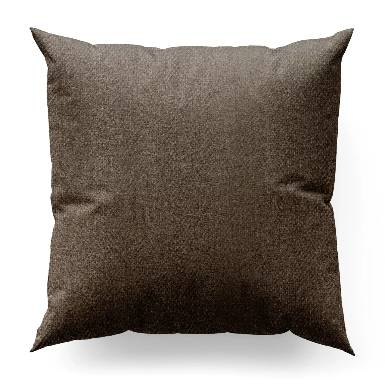 Poszewka na wymiar brązowa o naturalnym charakterze, z widocznym, ozdobnym splotem