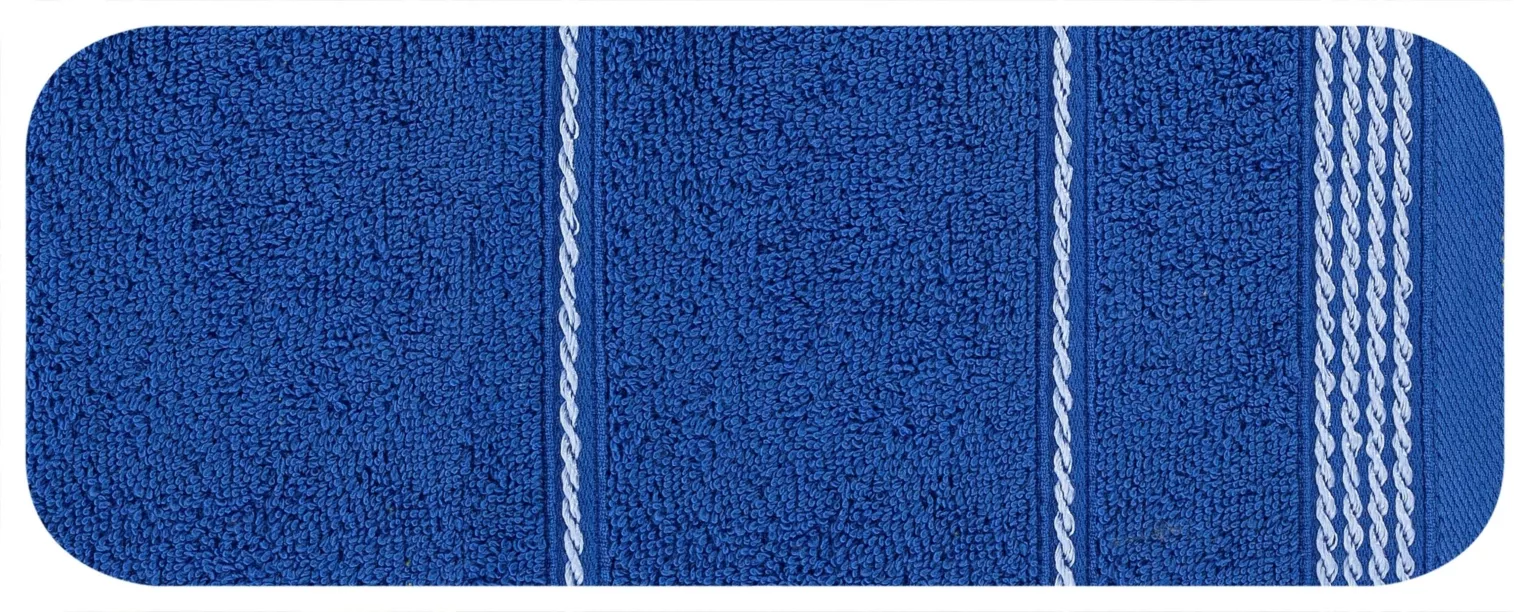 Ręcznik do rąk 30x50 cm bawełniany kolor granatowy ze stębnowaną bordiurą 500 g/m2 MIRA Eurofirany