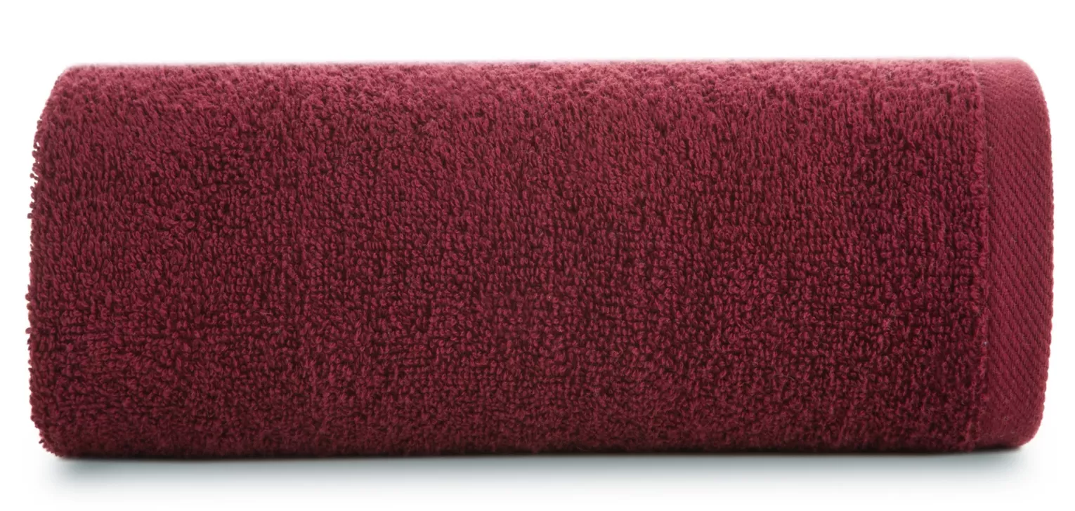 Ręcznik do rąk 30x50 cm bawełniany kolor bordowy 500 g/m2 GŁADKI 2 Eurofirany