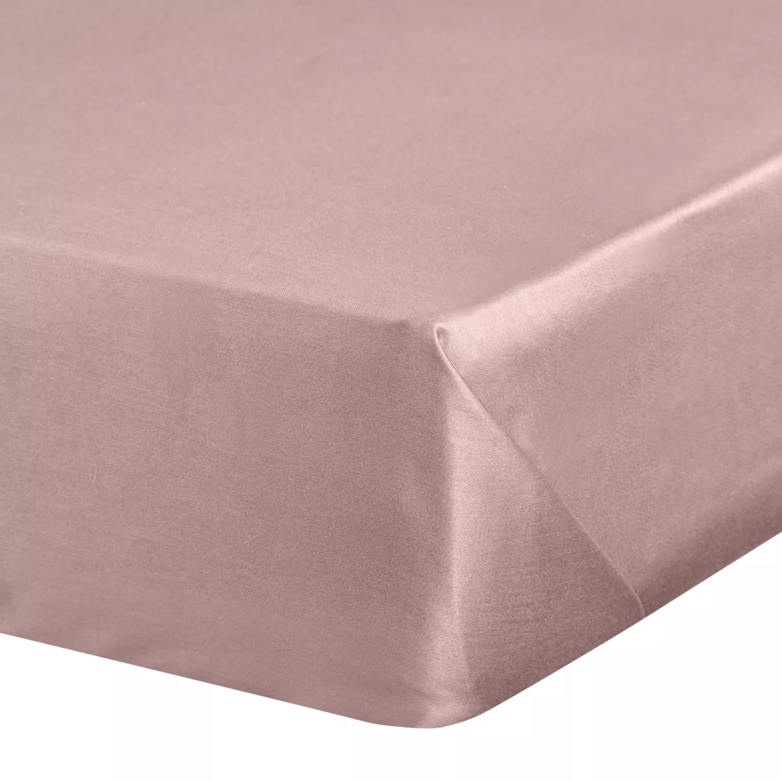 Prześcieradło gładkie bez gumki 220x210 cm z satyny bawełnianej kolor pudrowy róż 125 g/m2 NOVA Eurofirany