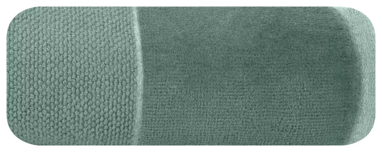 Ręcznik do rąk 30x50 cm bawełniany kolor ciemnomiętowy z bordiurą z weluru 500 g/m2 LUCY Eurofirany
