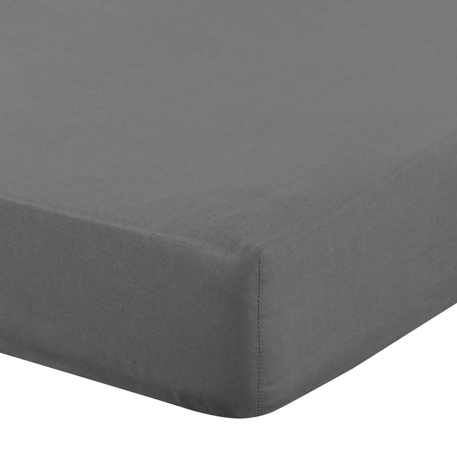 Prześcieradło z gumką 100x200 cm z bawełny kolor stalowy 105 g/m2 BASIC Eurofirany