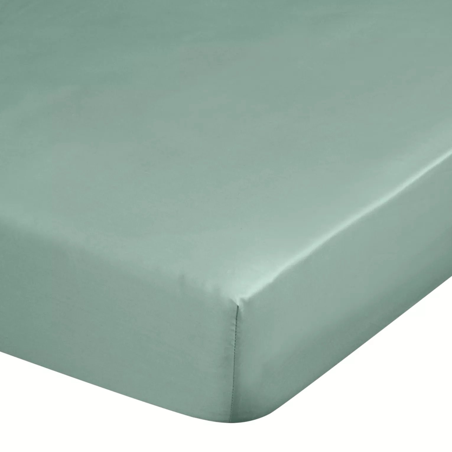 Prześcieradło z gumką 180x200 cm z satyny bawełnianej kolor miętowy 125 g/m2 DINA Diva Line Eurofirany