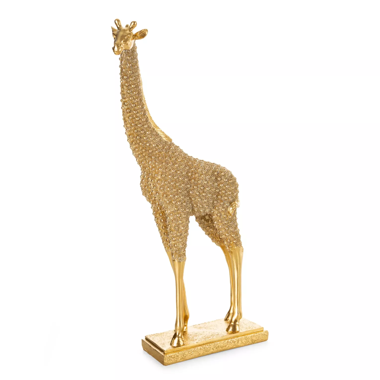 Figurka żyrafa złota z wytłaczanym wzorem 20x9x41 cm SENTI Eurofirany