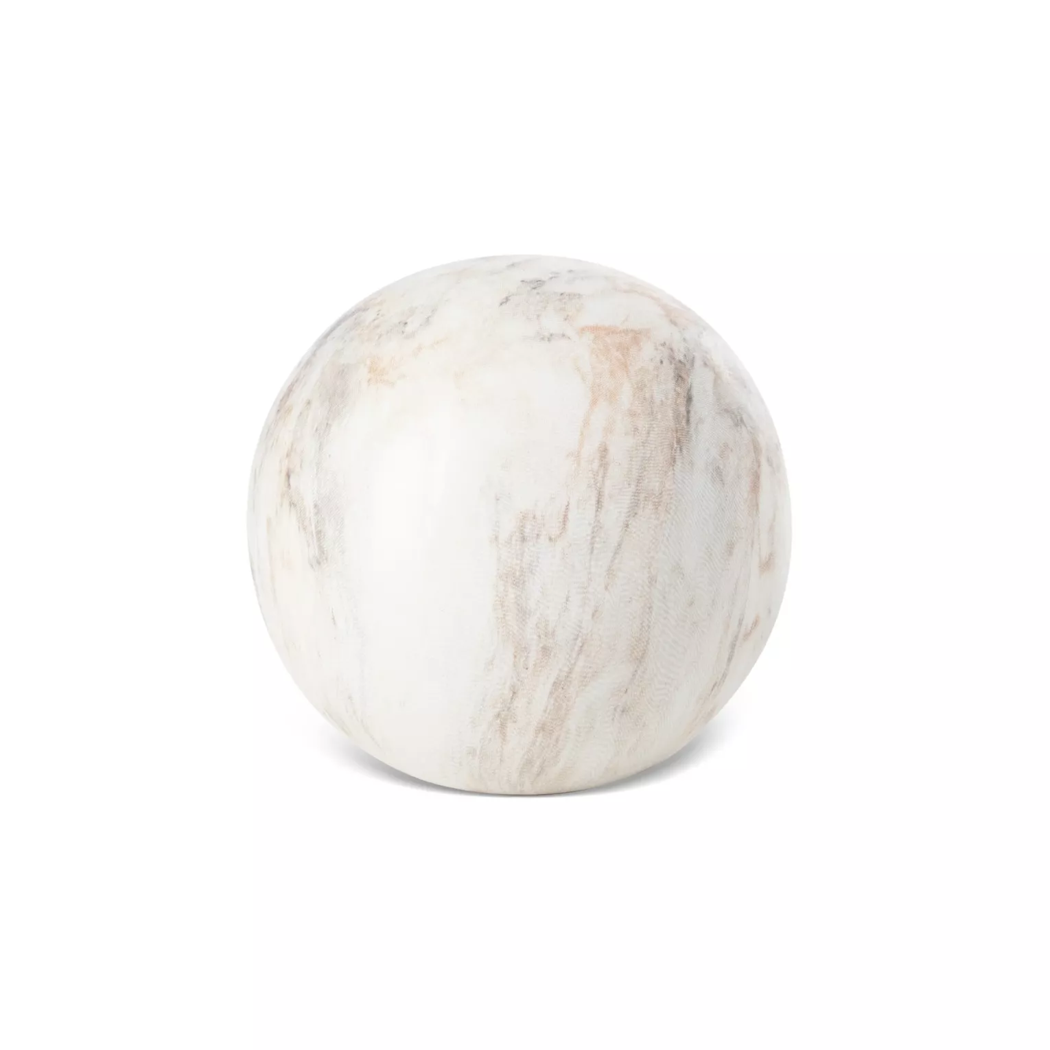 Kula ceramiczna biało-beżowa z efektem przecieranego drzewa średnica 9x9 cm ASLI Eurofirany