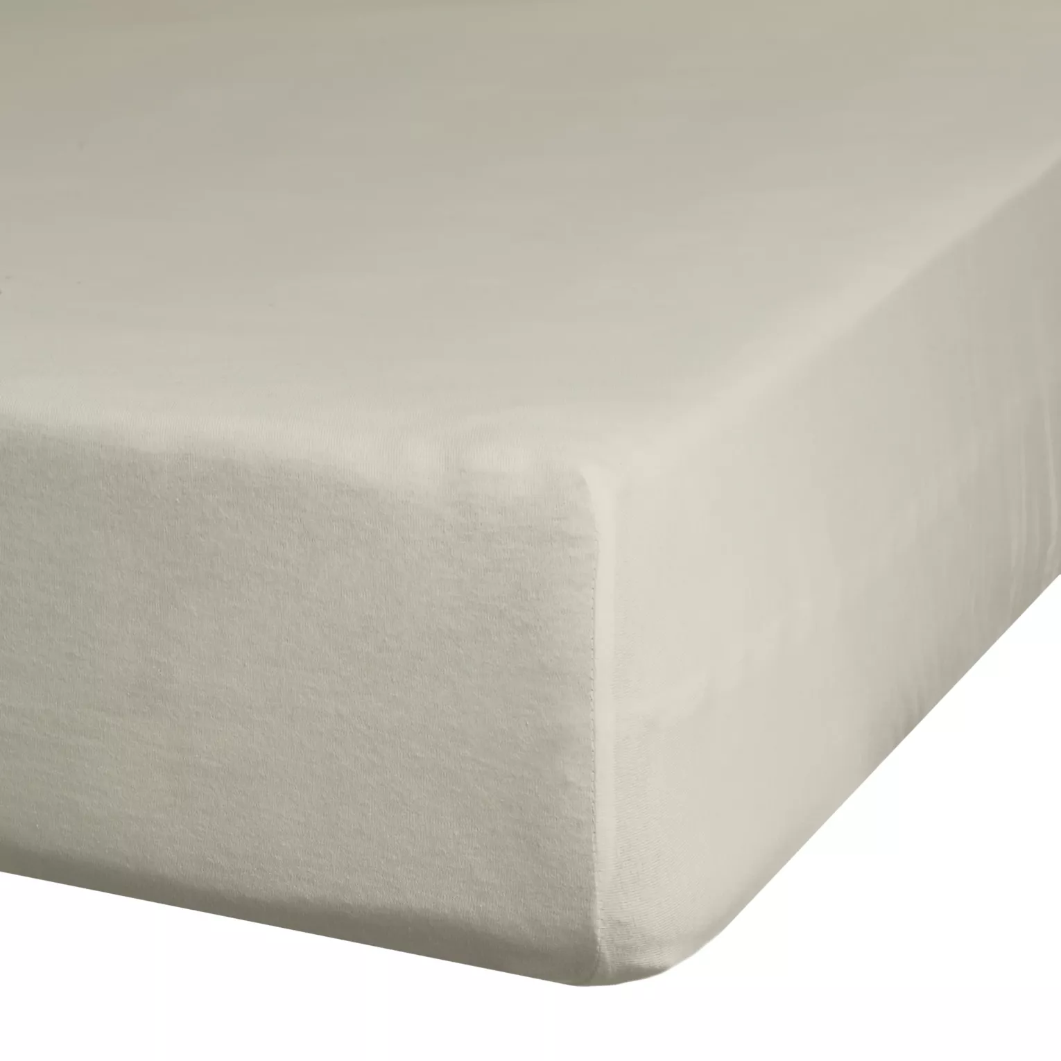 Prześcieradło gładkie z gumką 160x200 cm z satyny bawełnianej kolor szarobeżowy 125 g/m2 NOVA 3 Eurofirany