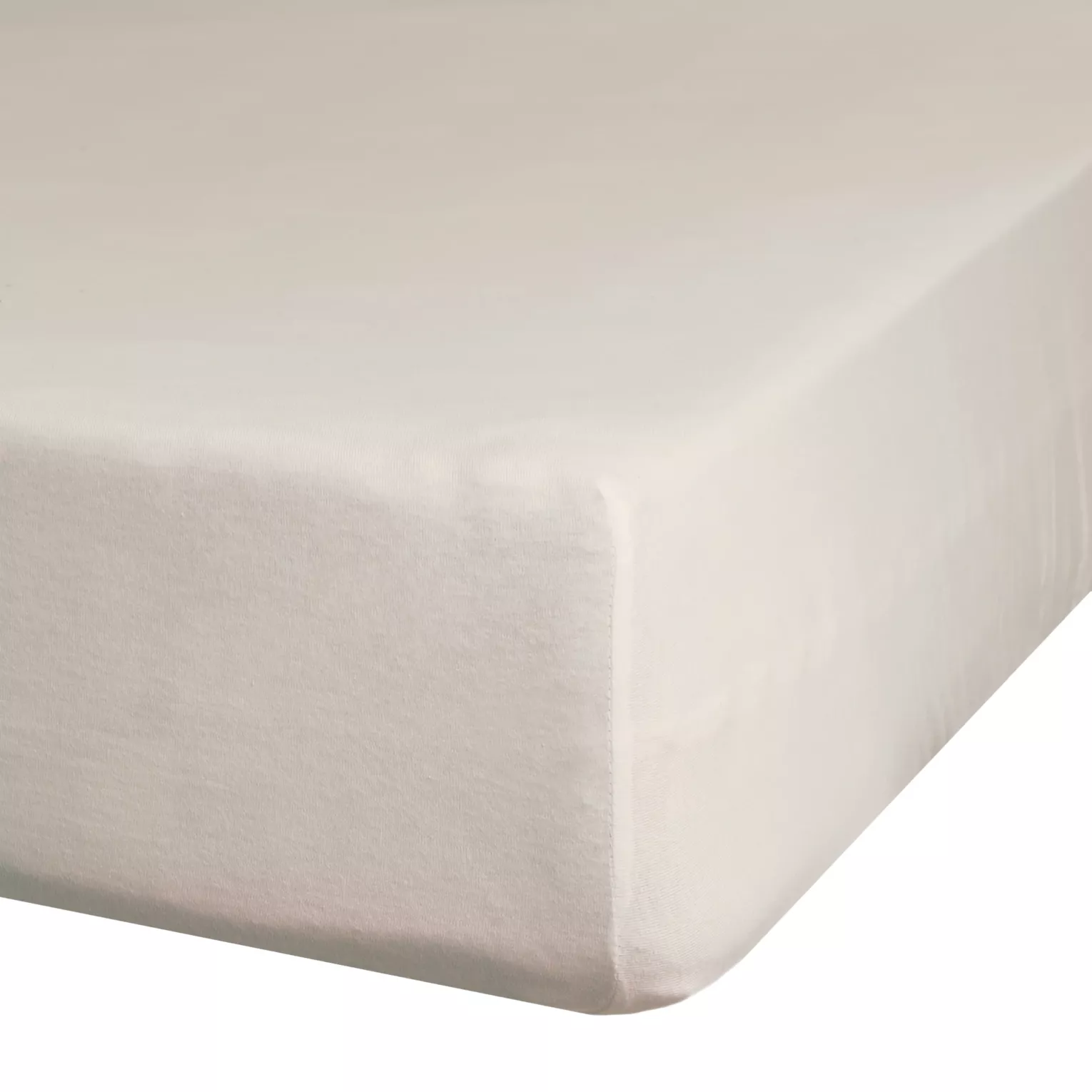 Prześcieradło gładkie z gumką 160x200 cm z satyny bawełnianej kolor beżowy 125 g/m2 NOVA 3 Eurofirany