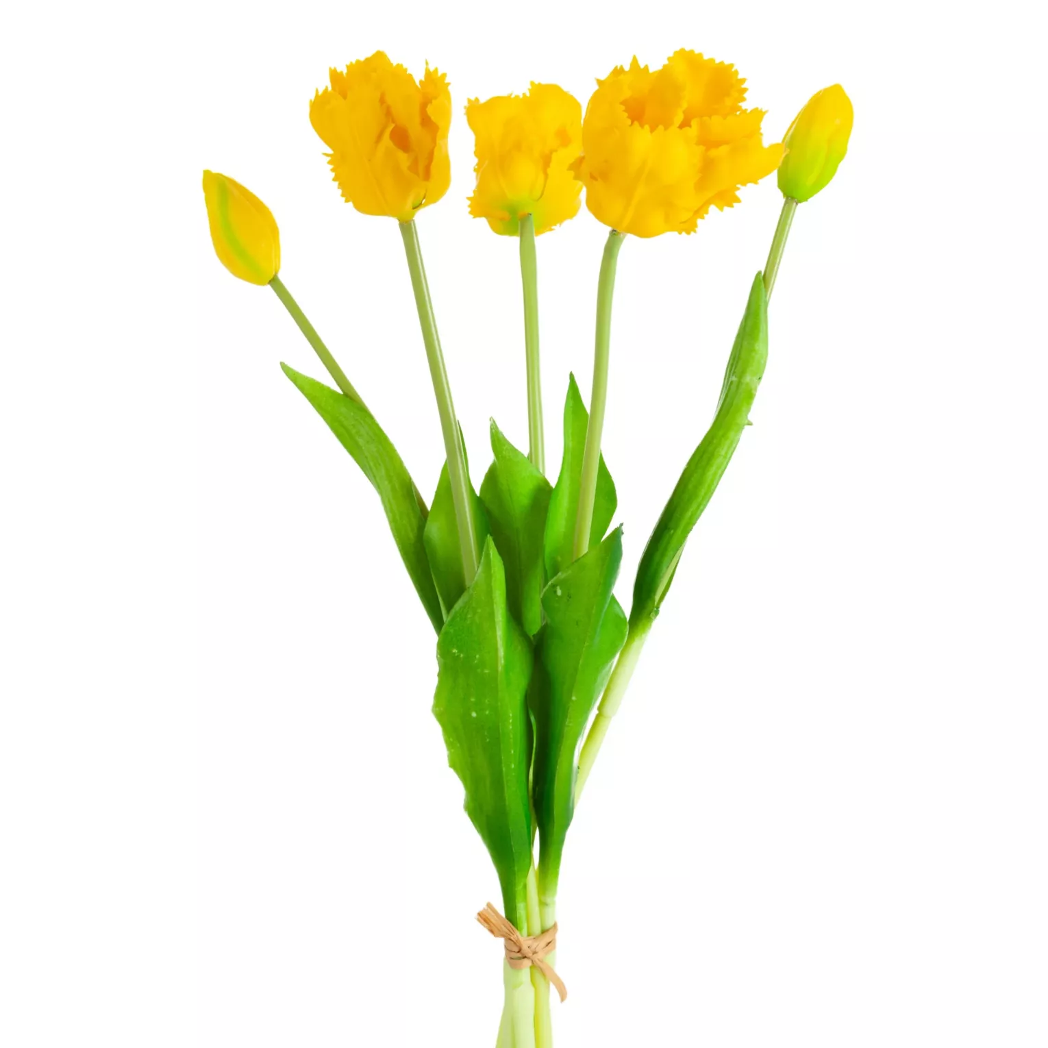 Kwiat sztuczny tulipan żółty 43 cm