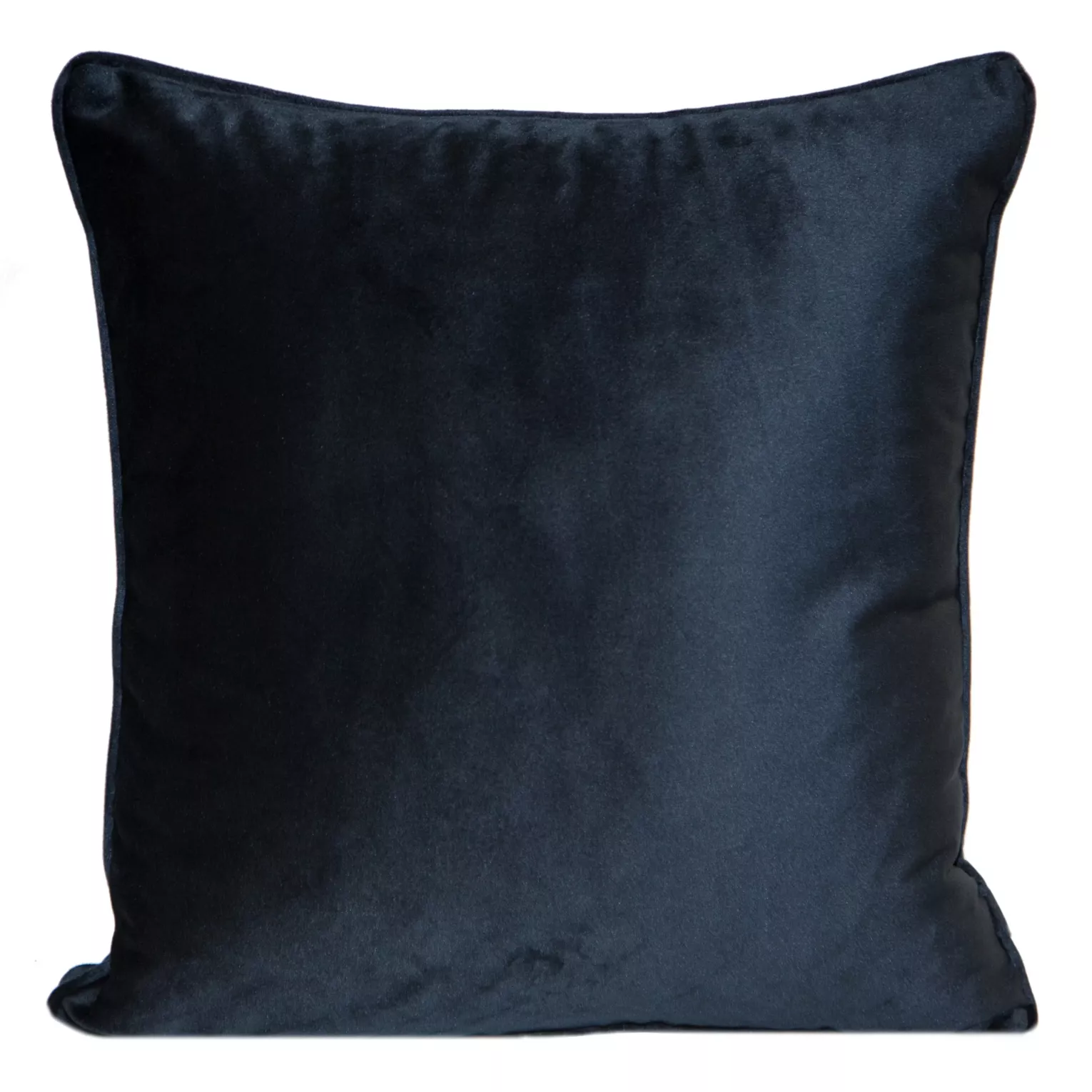 Poszewka na poduszkę 45x45 cm welwetowa z wypustką na brzegach czarna SIBEL PIERRE CARDIN Eurofirany
