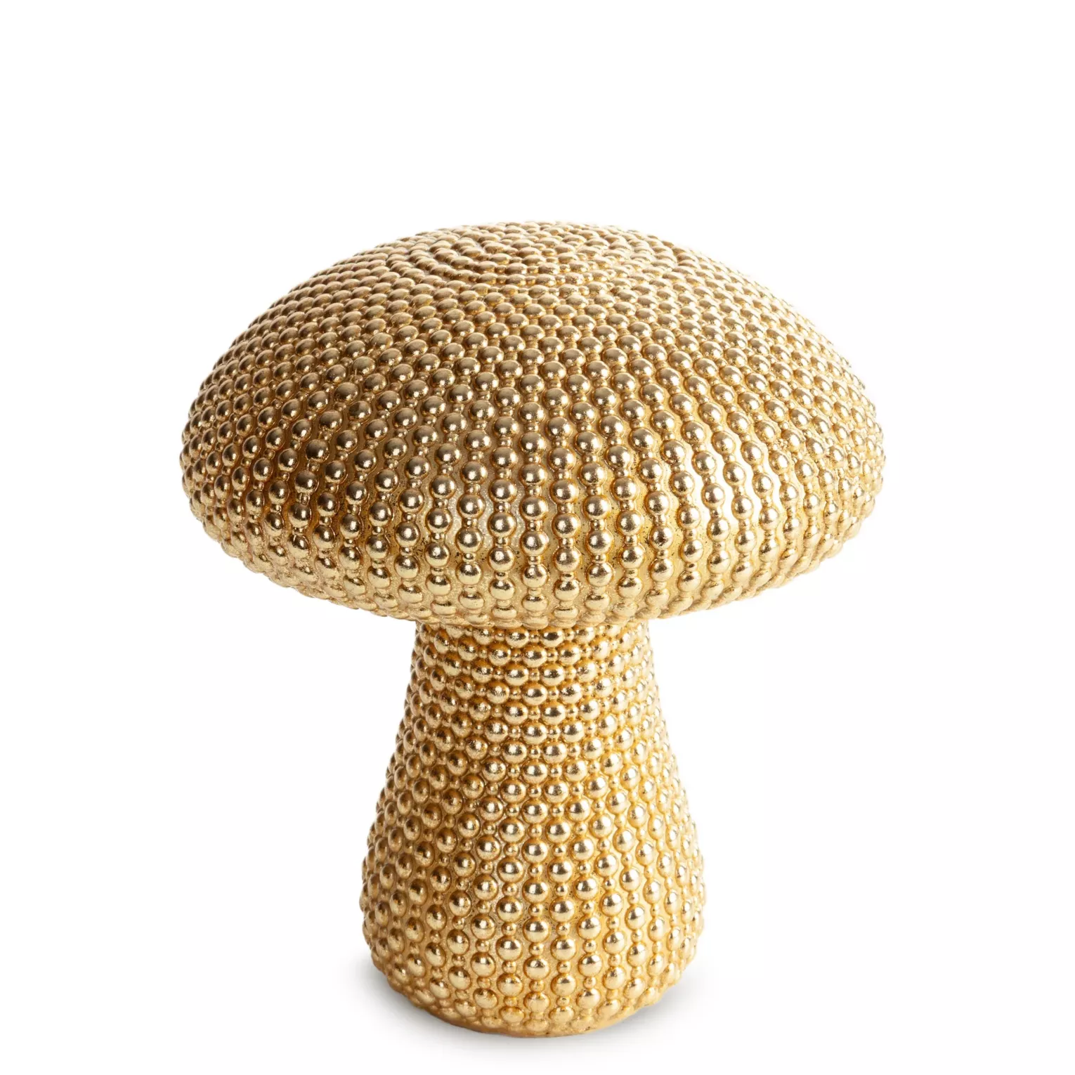 Figurka złota grzybek pokryta złotymi kuleczkami 14x14x16 cm DEAN Eurofirany