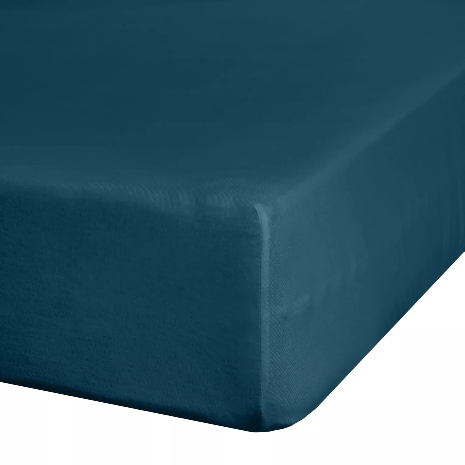 Prześcieradło jersey z gumką 180x200 cm z bawełny kolor granatowy 140 g/m2 ADELA Eurofirany