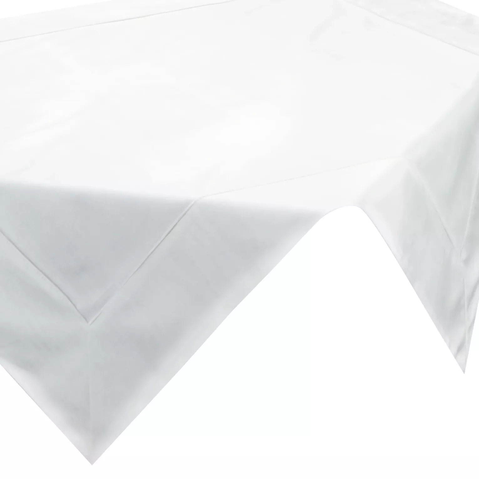 Bieżnik na stół 85x85 cm biały welwetowy VELVET z ozdobną listwą