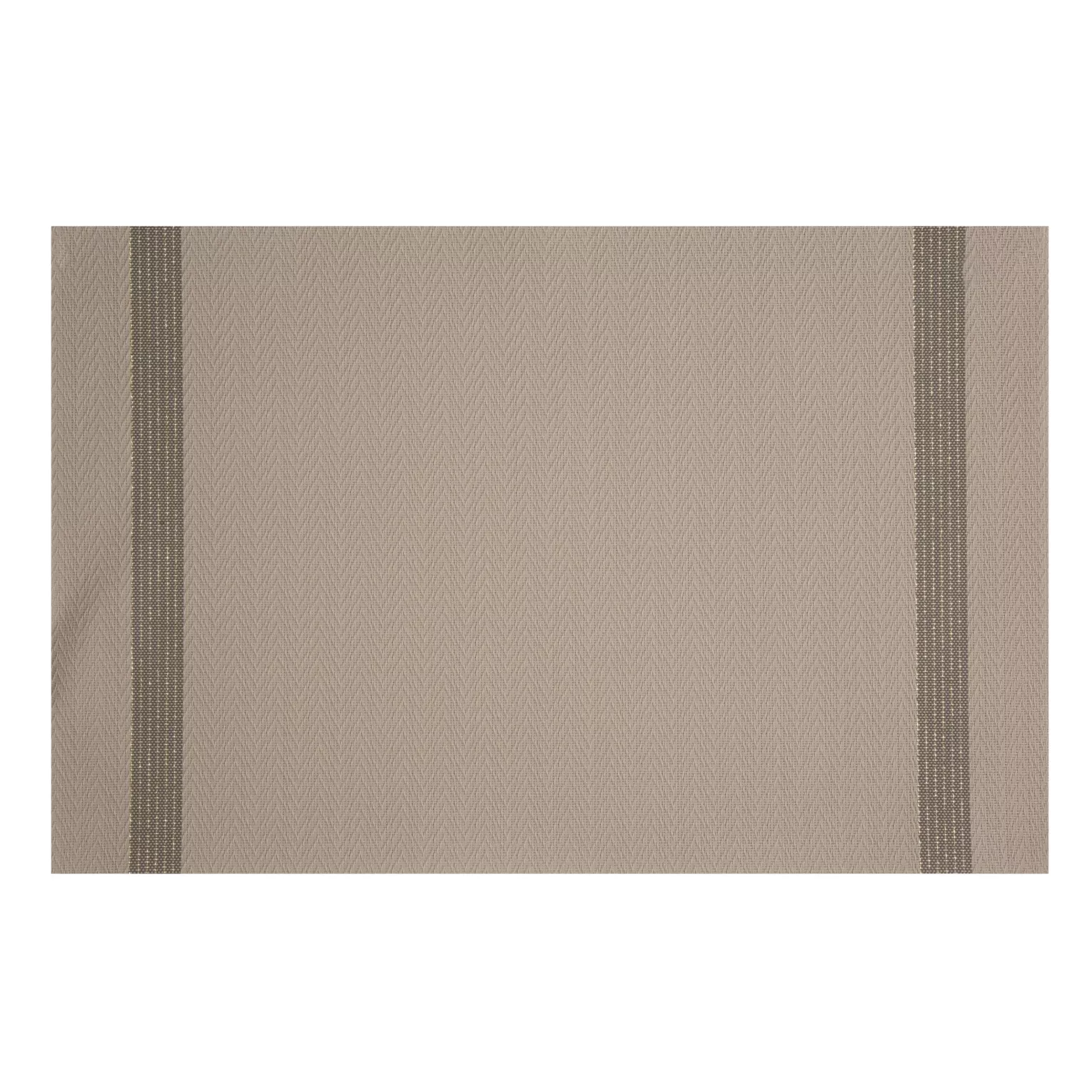 Podkładka na stół beżowo, brązowa 30x45 cm RUBY zdobiona pasami pleciona Eurofirany